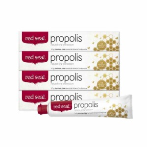 red seal レッドシール　プロポリス　歯磨き粉　１６０ｇの４個セット RED SEAL Propolis Toothpaste 160g x 4set [日本正式輸入品]