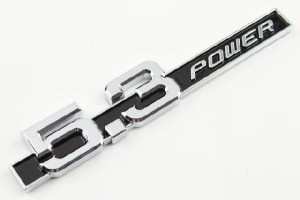 5.3powerエンブレム　高級感抜群 ベンツ風 ハッタリにもどうぞ