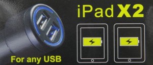 USBダブルソケットチャージャー　おしゃれに光るiPhone、iPadに