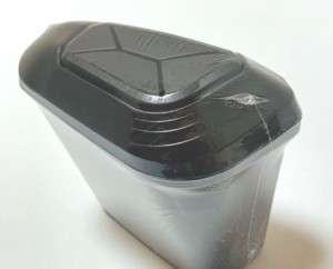 コーナーポケットダストボックス フロントドアポケット用蓋つきゴミ箱　ゴミを入れやすい設計　ダストボックス