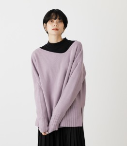 【50％OFF】 ASYMMETRY NECK LOOSE TOPS/アシンメトリーネックルーズトップス WOMENSレディース