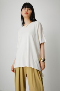 【50％OFF】 SIDE SWITCHING FLARE TEE/サイドスウィッチングフレアTシャツ WOMENSレディース