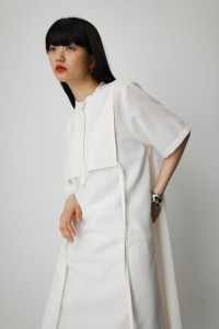 【50％OFF】 FLAP LAYERED SHIRT ONEPIECE/フラップレイヤードシャツワンピース WOMENSレディース