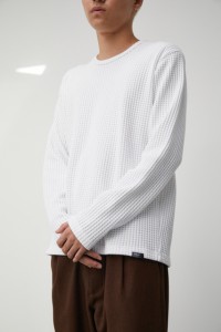 【60％OFF】 【6月3日(月)8:59まで期間限定価格】HEAVY WAFFLE PULLOVER/ヘビーワッフルプルオーバー MENSメンズ