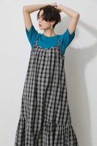 【60％OFF】 CHECK CAMISOLE ONEPIECE/チェックキャミソールワンピース WOMENSレディース