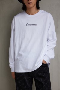 フロントロゴロングTシャツ MENSメンズ