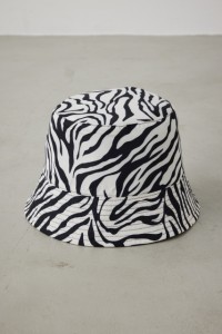 ZEBRA PATTERN RV BUCKET HAT2/ゼブラパターンRVバケットハット2 WOMENSレディース