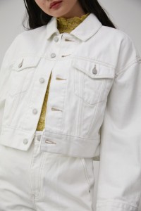 WIDE SLEEVE SHORT DENIM JACKET/ワイドスリーブショートデニムジャケット WOMENSレディース