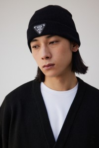 【30％OFF】 ロゴプレートニットキャップ MENSメンズ