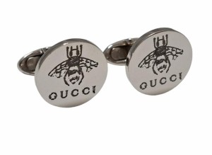 グッチ カフス ＳＶ９２５ BEE 蜂 ビー カフリンクス はち ハチ シルバー メンズ 紳士用 ＧＵＣＣＩ 【中古】