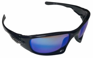 オークリー サングラス テン TEN X ブラック OO9128-05  黒 Blue Polarized 偏光レンズ アウトドア メンズ  OAKLY 【中古】