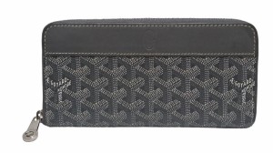 ゴヤール ラウンドファスナー 長財布 グレー ジップアラウンド マティニヨンGM ＧＯＹＡＲＤ　ジッピー 財布 レディース メンズ 【中古】