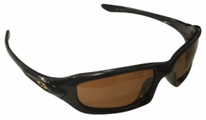 オークリー サングラス  FIVE ファイブ 03-364 ラメ入り ブラウンシュガー ダークブロンズ レンズ ブラウン OAKLEY 男女兼用  【中古】