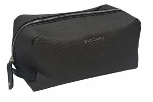 ブルガリ セカンドバッグ ウィークエンド ３３４００ ＰＶＣ グレー ロゴ入り メンズ 紳士用 ＢＶＬＧＡＲＩ ポーチ 小物入れ 【中古】