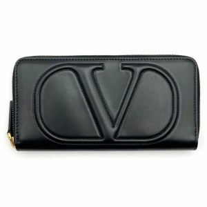 中古 超美品 ヴァレンティノ VALENTINO メンズ 財布 長財布 ジップ ブランド