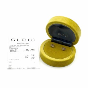 中古 定価9.7万 グッチ GUCCI ピアス GG ランニング ゴールド 18金 K18 イエローゴールド ブランド