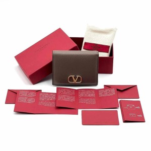 中古 定番人気 ヴァレンティノ VALENTINO レディース 財布 折り財布 2つ折り コンパクト ブランド