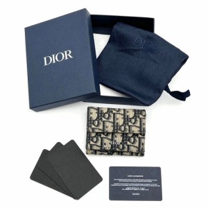 中古 23年現行品 ディオール メンズ 財布 折り財布 3つ折りウォレット DIOR ブランド