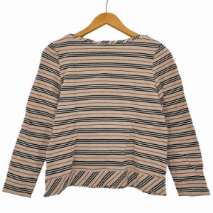 BURBERRY’S(バーバリーズ) ノバストライプ ボートネックカットソー レディース  15【中古】【ブランド古着バズストア】