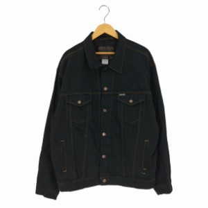 Levis(リーバイス) SIGNATURE ブラックデニムジャケット トラッカージャケット メンズ import：XL 【中古】【ブランド古着バズストア】