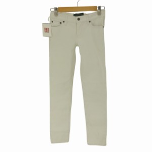 LAUREN RALPH LAUREN(ローレンラルフローレン) MODERN SKINNY ジップフライ スキニー ホワイト デニム レディース  00【中古】【ブランド