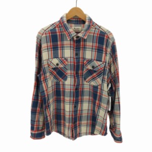 ALCARZA(アルカルザ) HEAVY FLANNEL コットンチェックヘビネルシャツ メンズ import：XL 【中古】【ブランド古着バズストア】