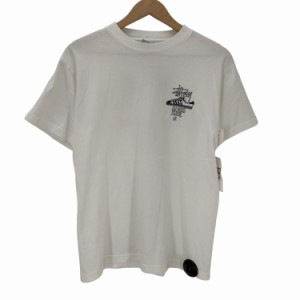 Stussy(ステューシー) USA製 銀タグ OLD SKOOL FLAVOR スニーカー両面プリント Tシャツ メンズ import：M 【中古】【ブランド古着バズス