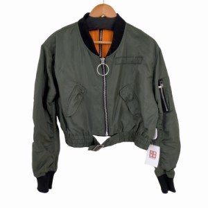 ZARA(ザラ) クロップド MA-1ジャケット レディース import：L 【中古】【ブランド古着バズストア】