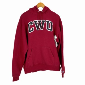 Champion(チャンピオン) 00S MADE IN NICARAGUA フロントラバープリントフーディ CWU メンズ import：L 【中古】【ブランド古着バズスト