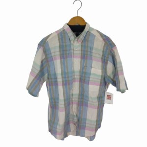 DOCKERS(ドッカーズ) 片ポケ ボタンダウン 半袖チェックシャツ メンズ JPN：L 【中古】【ブランド古着バズストア】