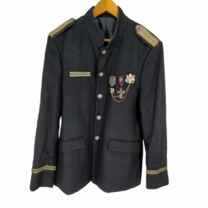 ZARA(ザラ) 銀ボタン ロゴ装飾軍服 メンズ EUR：50 【中古】【ブランド古着バズストア】