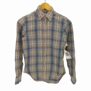 individualized shirts(インディヴィジュアライズドシャツ) USA製 タータンチェック B.D ネルシャツ レディース  13 1/2-30【中古】【ブ