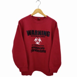 WARNING(ワーニング) 90s〜00sプリントクルーネックトレーナー メンズ  LL【中古】【ブランド古着バズストア】