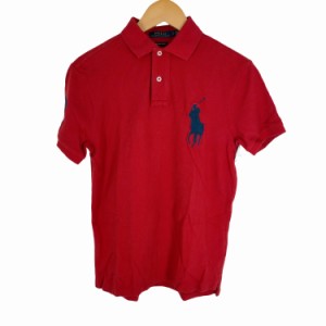 POLO RALPH LAUREN(ポロラルフローレン) CUSTOM SLIM FIT ビックポニー刺しゅう 鹿の子ポロシャツ メンズ JPN：S 【中古】【ブランド古着