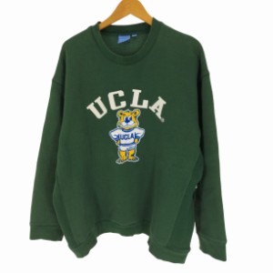 UCLA(ユーシーエルエー) 両面 フロッキープリント クルーネックスウェット メンズ import：XL 【中古】【ブランド古着バズストア】