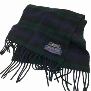 BEAMS(ビームス) HIGHLAND TWEEDS チェック マフラー ブラックウォッチ メンズ JPN：L 【中古】【ブランド古着バズストア】