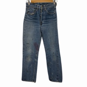 Levis(リーバイス) 60S 移行期 501 501XX ダブルネーム 均等V BIG E 刻印E 赤耳 フロントVステッチ 隠しリベット イエローステッチ ボタ