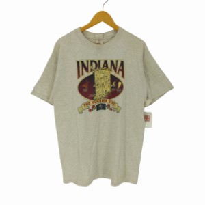 USED古着(ユーズドフルギ) 00S FRUIT OF THE LOOMボディ INDIANA クラックプリント S/S Tシャツ メンズ import：XL 【中古】【ブランド古