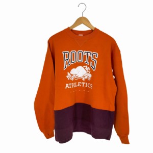 RUSSELL ATHLETIC(ラッセルアスレチック) 90s MADE IN USA ラバー4段プリント 前Vドッキングスウェット ROOTS  メンズ import：XL 【中古