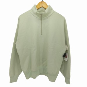 AURALEE(オーラリー) 19AW BAGGY POLYESTER SWEAT HALF ZIP P/O メンズ  4【中古】【ブランド古着バズストア】