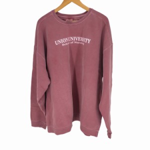 COMFORT COLORS(コンフォートカラーズ) フロントラバープリント ガーメントダイスウェット School of Nursing メンズ  3XL【中古】【ブラ