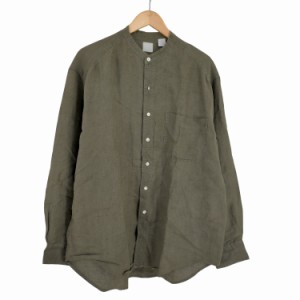 Gap(ギャップ) リネン バンドカラーシャツ メンズ import：M 【中古】【ブランド古着バズストア】