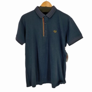 FRED PERRY(フレッドペリー) ロゴ刺繍 コットンポリ ポロシャツ メンズ JPN：L 【中古】【ブランド古着バズストア】