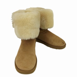 UGG Australia(アグオーストラリア) ムートンブーツ ベイリーボタン ロゴ  レディース JPN：23 【中古】【ブランド古着バズストア】