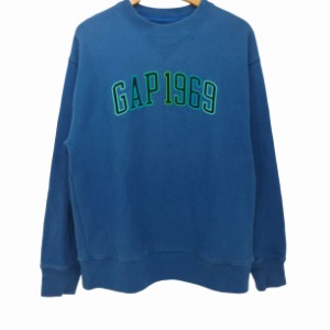 Gap(ギャップ) ロゴ クルーネックスウェットシャツ 蛍光 刺繍 メンズ JPN：S 【中古】【ブランド古着バズストア】