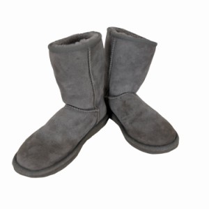 UGG(アグ) W CLASSIC SHORT クラシック ムートンブーツ ショート USA5 22.0cm グレー レディース JPN：22 【中古】【ブランド古着バズス