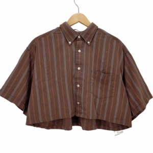 DOCKERS(ドッカーズ) ビックシルエット短丈ボタンダウン半袖シャツ レディース  L【中古】【ブランド古着バズストア】