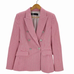 ZARA(ザラ) 千鳥格子 テーラードジャケット レディース  S【中古】【ブランド古着バズストア】