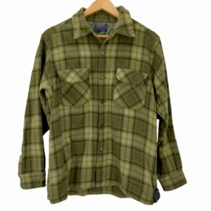 PENDLETON(ペンドルトン) 60S 開襟 チェック ネルシャツ メンズ import：L 【中古】【ブランド古着バズストア】