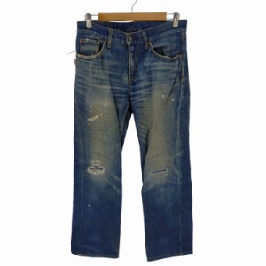 Levis(リーバイス) ペンキ リペア加工 ジッパーフライデニムパンツ 502 メンズ  29/32【中古】【ブランド古着バズストア】